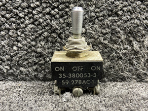 35-380053-5 Beechcraft Three Position Toggle, Reset Switch