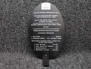29925-001 Cirrus SR22T Caps Handle Cover Placard