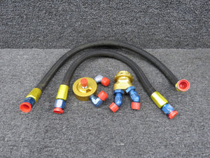 Con-10, OFB-11, RNG-10 Airwolf Oil Adapter Kit with Base, Adapter and Hosesa