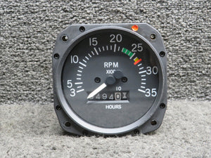SL1010-55008-13-N00 Superior Labs Recording Tachometer Indicator (Hours: 494)