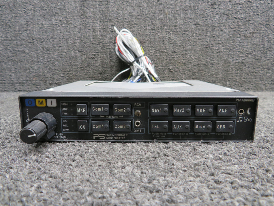 050-890-0202 PS Engineering PMA8000B Audio Selector Panel with Tray