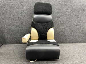 60-530012-601 Beechcraft 60 Pilot Seat Assembly with Armrest & Headrest