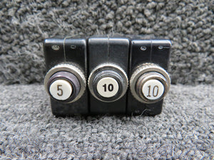 W58XC4C12A-5, W58XC4C12A-10 AMF, Tyco Push to Reset Circuit Breaker Set