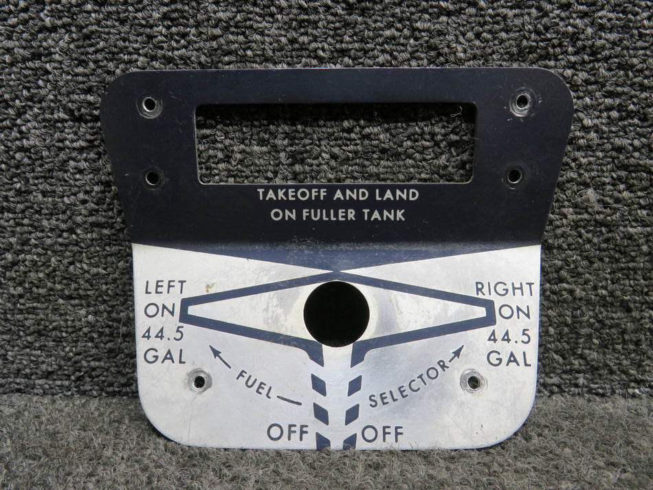 2113067-1 Cessna P210N Fuel Selector Placard