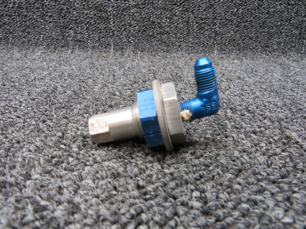 2416008-1 Cessna 182T Fuel Drain Fitting W/ Elbow BAS Part Sales | Airplane Parts
