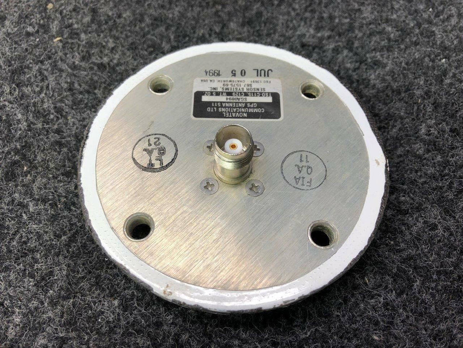SGA0894 (Alt: S67-1575-69) Novatel 511, Sensor Systems GPS Antenna