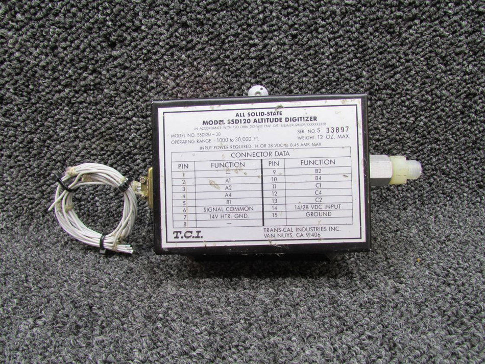 SSD120-30 TCI Solid State Altitude Digitizer with Tray (14 or 28V)