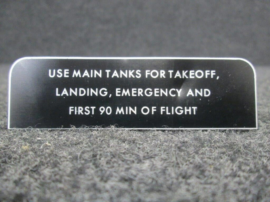 5015081-10 Cessna Placard (NEW OLD STOCK) BAS Part Sales | Airplane Parts