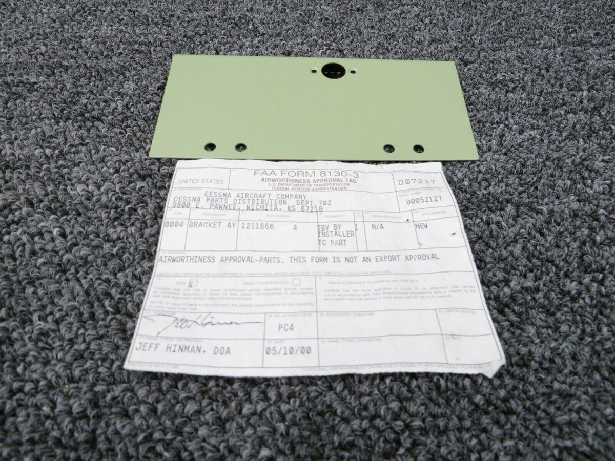 1211866-4 Cessna Bracket Assy (NEW W/ 8130-3) (SA) BAS Part Sales | Airplane Parts