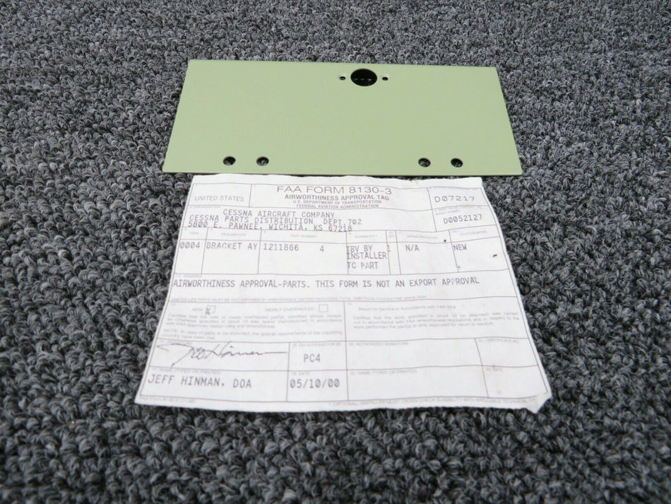 1211866-4 Cessna Bracket Assy (NEW W/ 8130-3) (SA) BAS Part Sales | Airplane Parts
