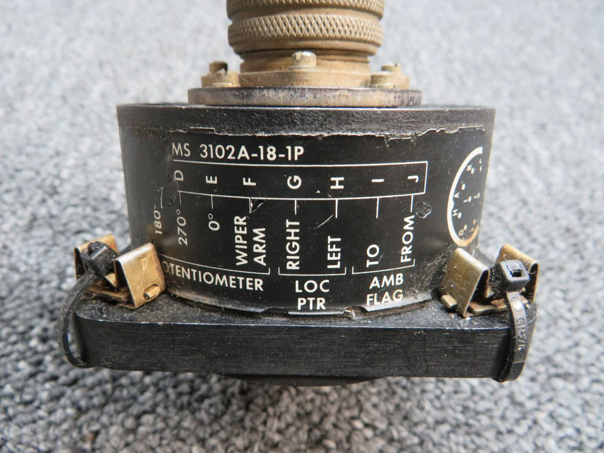 MS3102A-18-1P Potentiometer VOR Indicator (Volts: 14) BAS Part Sales | Airplane Parts