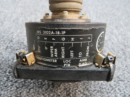 MS3102A-18-1P Potentiometer VOR Indicator (Volts: 14) BAS Part Sales | Airplane Parts