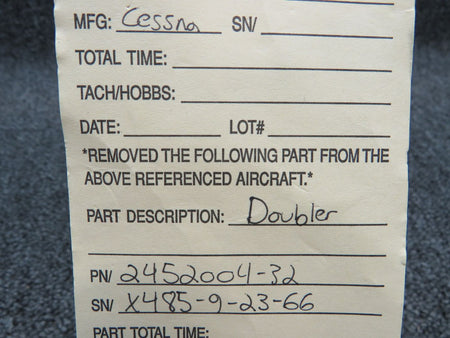 2452004-32 Cessna Doubler (NEW OLD STOCK) BAS Part Sales | Airplane Parts