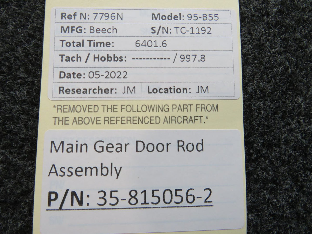 35-815056-2 Beech Tube Landing Gear Door BAS Part Sales | Airplane Parts