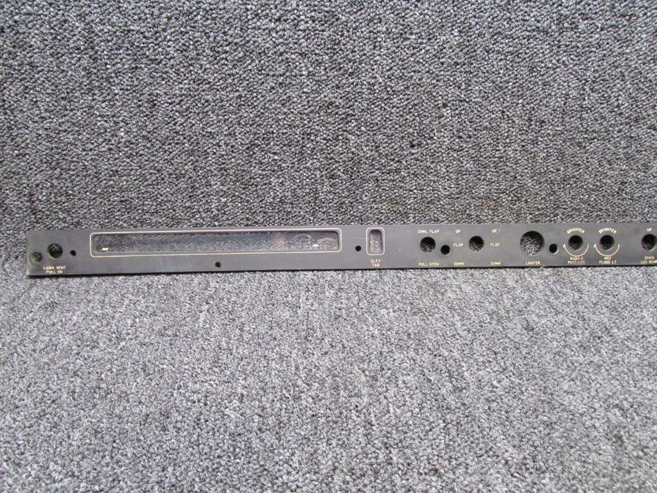 35-324404-1 Beech V-35 Placard Upper Control Panel