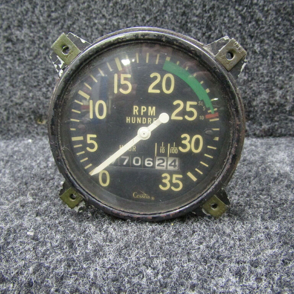 810963 Stewart Warner / Cessna Tachometer (CORE) BAS Part Sales | Airplane Parts