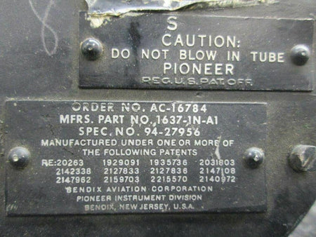 Pioneer 1637-1N-A1 Pioneer Vertical Speed Indicator CORE