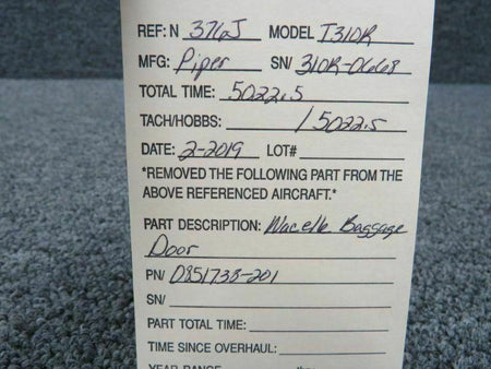 Cessna 0851738-201 Cessna T310R Nacelle Baggage Door