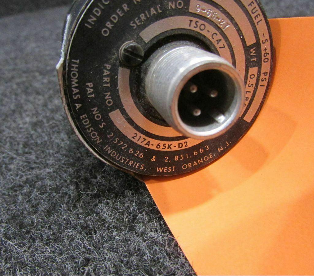 Beechcraft 217A-65K-D2 TA Edison Beechcraft Fuel Press Indicator CORE