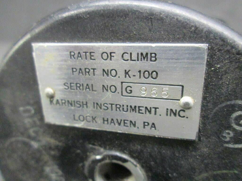 Karnish K-100 Karnish Vertical Speed Indicator Poor