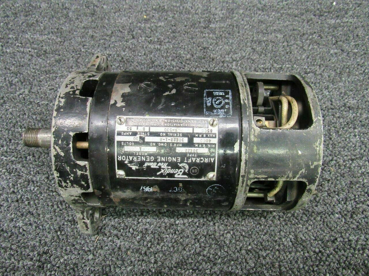 Bendix 30E22 M/N 1Bendix Generator Assy RPM 8500 Volts 30, Amps 50