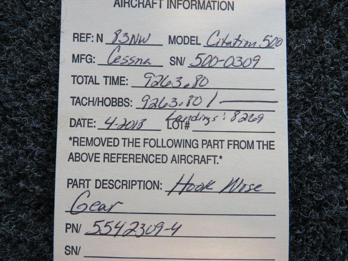 Cessna 5542309-4 Cessna Citation 500 Hook Nose Gear