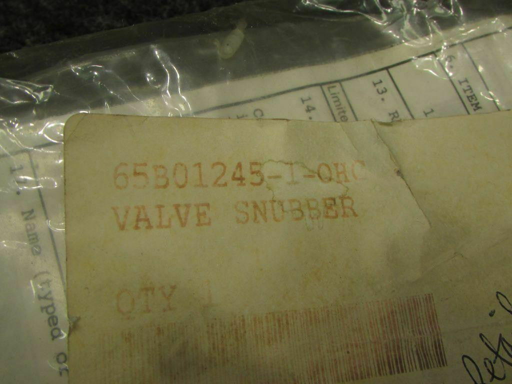 Boeing 65B01245-1 Boeing 747 Valve Snubber OVERHAULED HAS 8130-3 SA