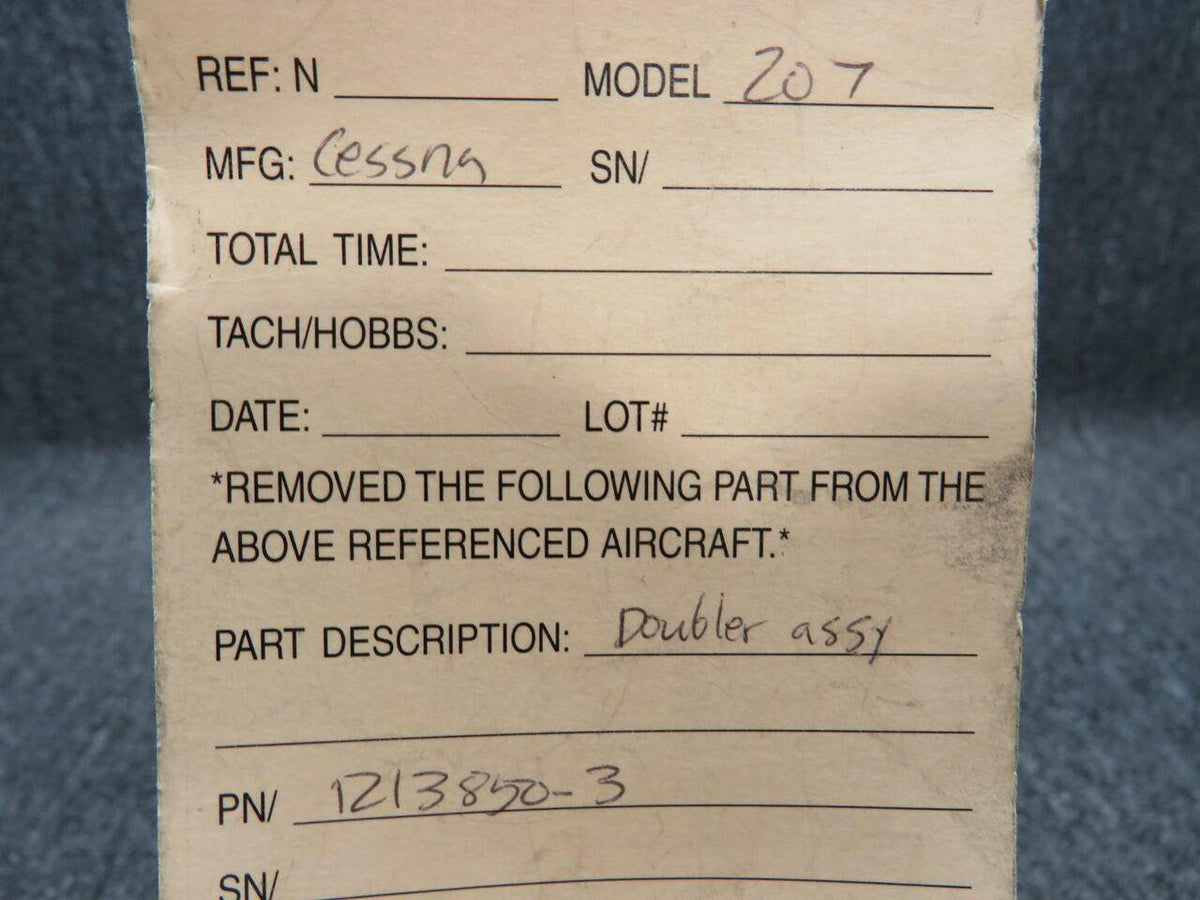 Cessna 1213850-3 Cessna 207 Doubler Assembly