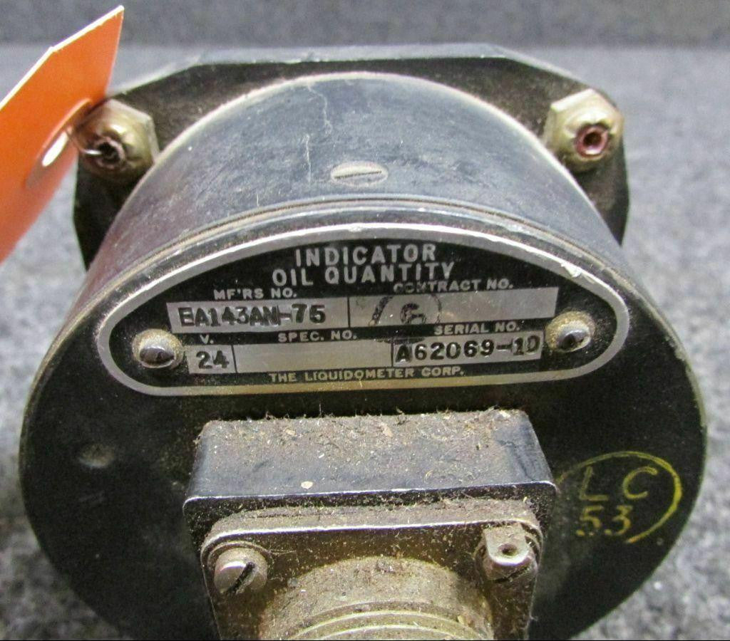 Does Not Apply EA143AN-75 Liquidometer Fuel Quantity Indicator