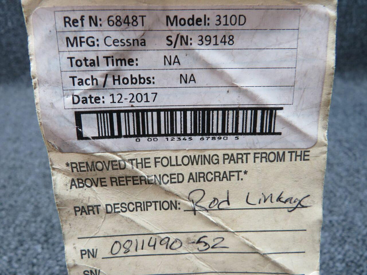 Cessna 0811490-52 Cessna 310D Rod Linkage BD