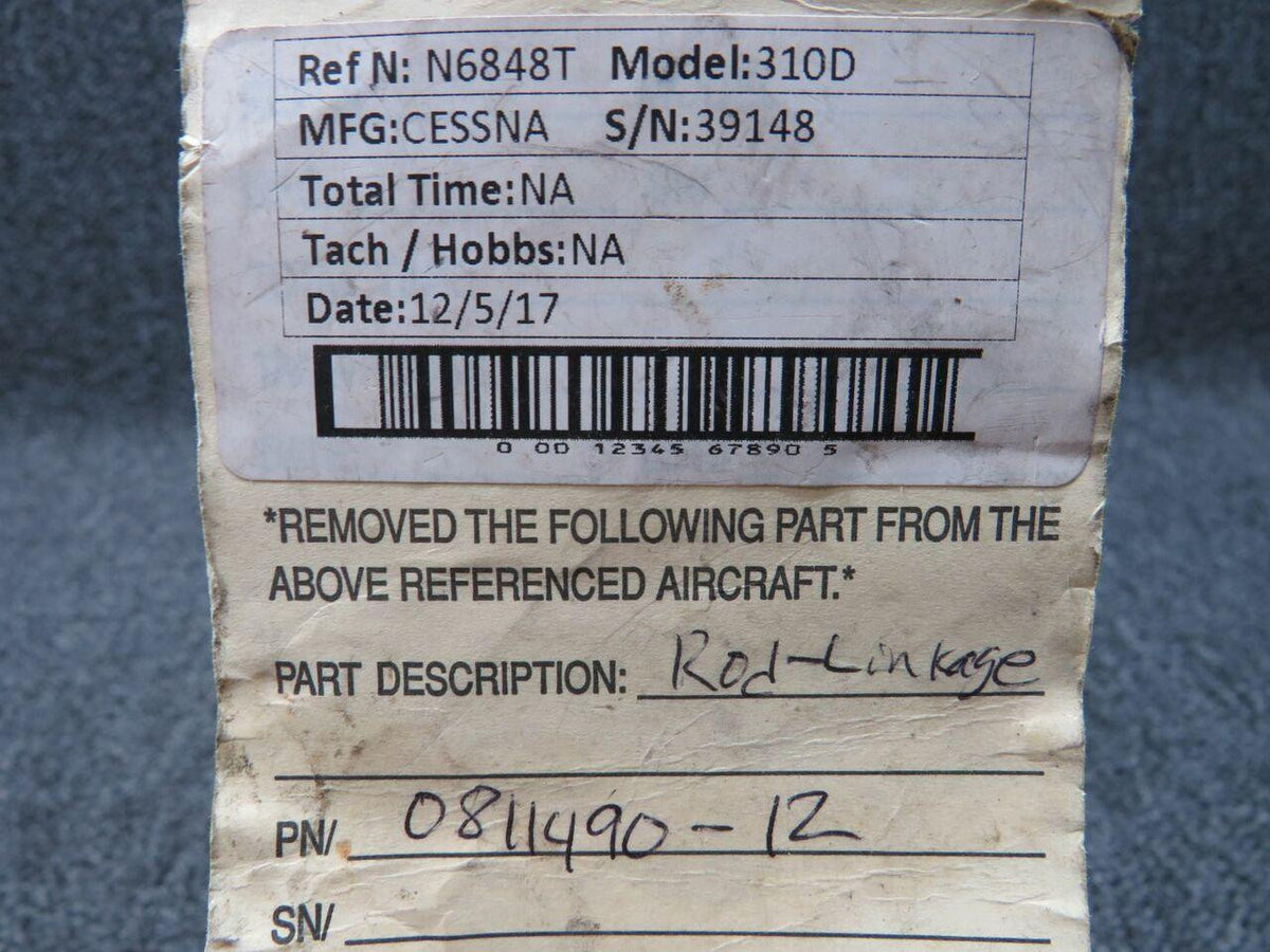 Cessna 0811490-12 Cessna 310D Rod Linkage BD