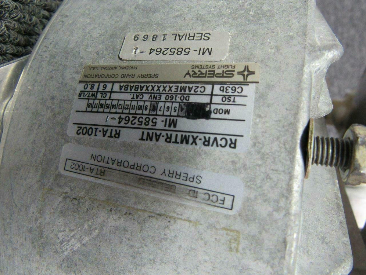 Sperry MI-585264-1 Cessna 421B Sperry RTA-1002 Receiver XMTR Radome Antenna Volts 28