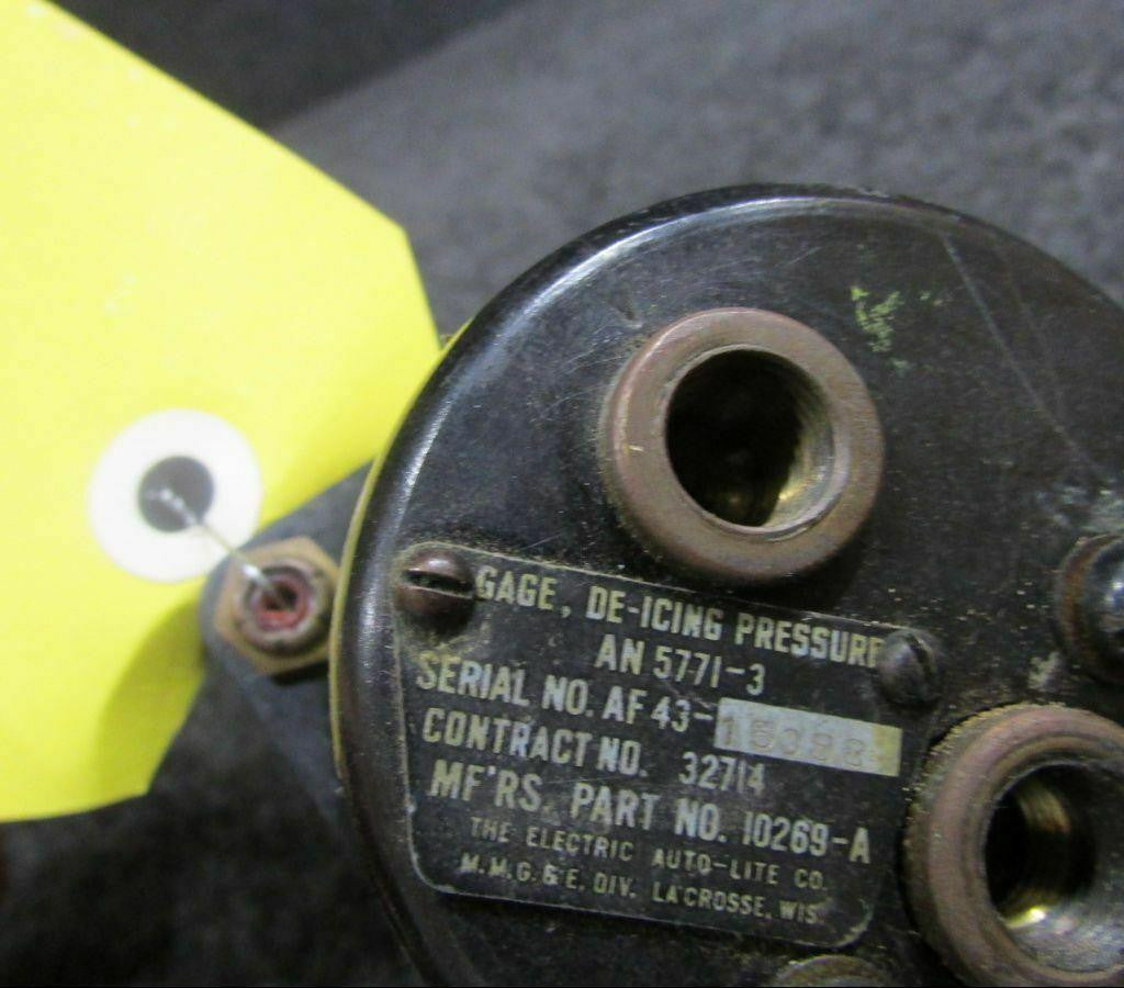 10269-A Electric Auto-Lite De-icing Pressure Indicator BAS Part Sales | Airplane Parts