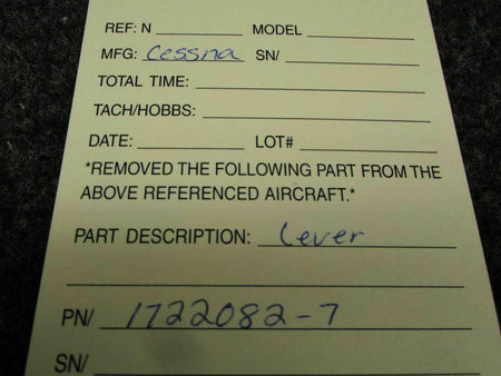 Cessna 1722082-7 Cessna Lever NEW OLD STOCK SA