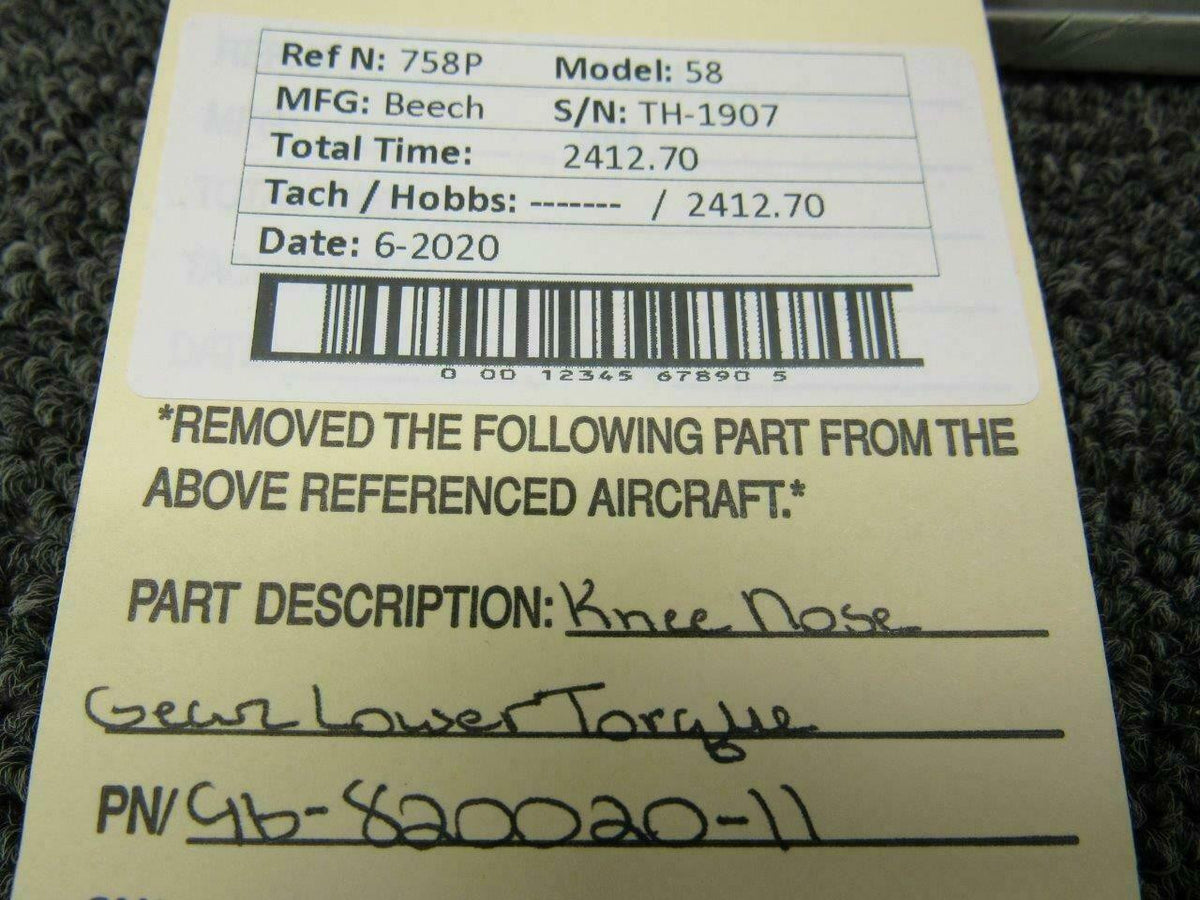 Beechcraft 96-820020-11 Beech 58 Knee Nose Gear Lower Torque