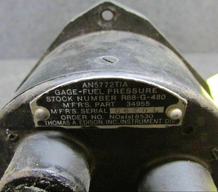 Does Not Apply 34955 TA Edison Fuel Pressure Indicator