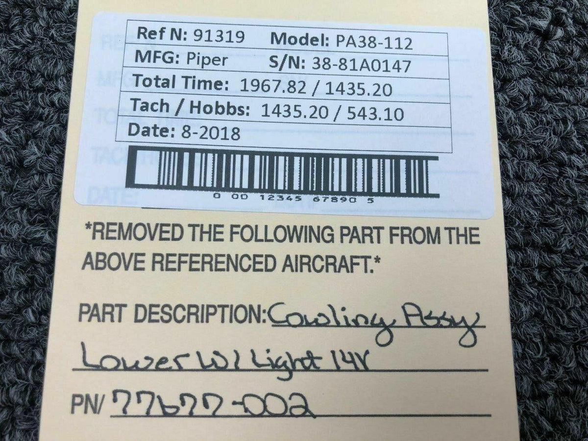 Piper 77677-002 Piper PA38-112 Cowling Assy Lower W/ Light V 14