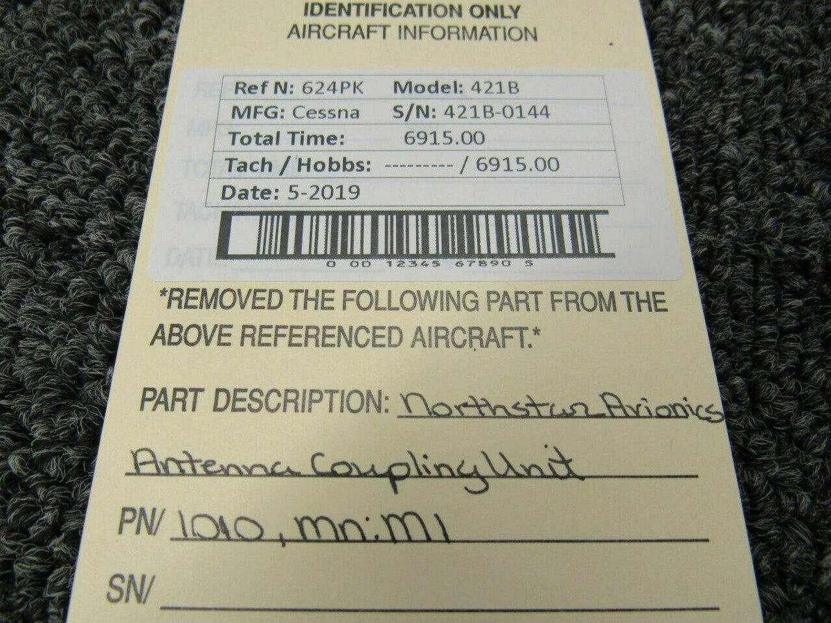 Cessna 1010 M/N M1 Cessna 421B Northstar Avionics Antenna Coupling Unit