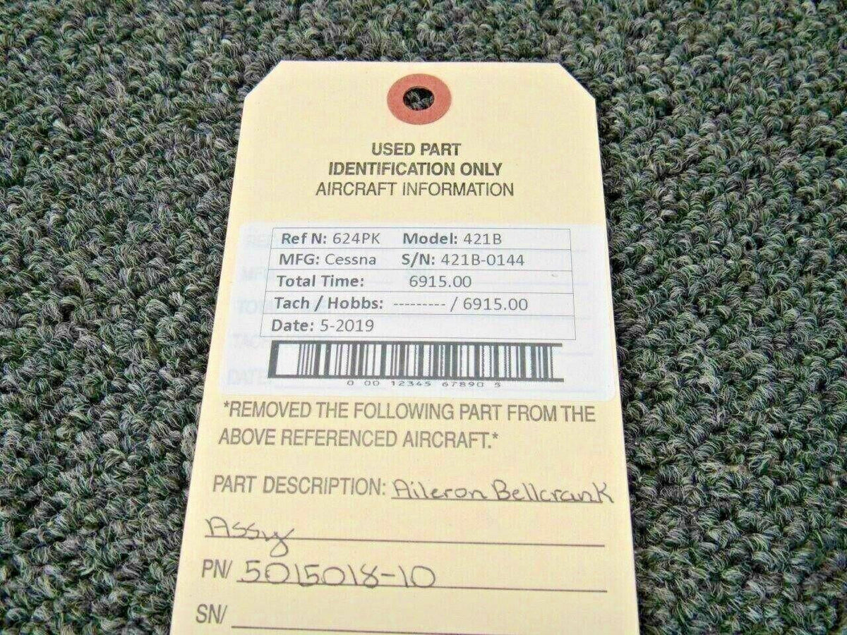 5015018-10 / 5017123 Cessna 421B Aileron Bellcrank W/ Links BAS Part Sales | Airplane Parts