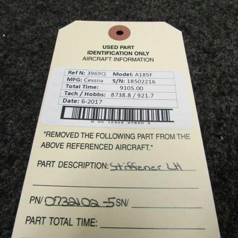 Cessna 0732102-5 Cessna A185F Stiffener LH