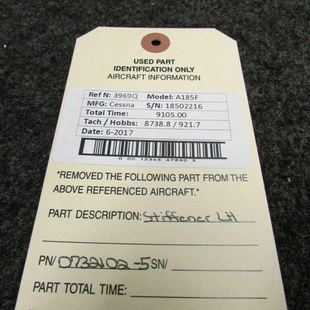Cessna 0732102-5 Cessna A185F Stiffener LH