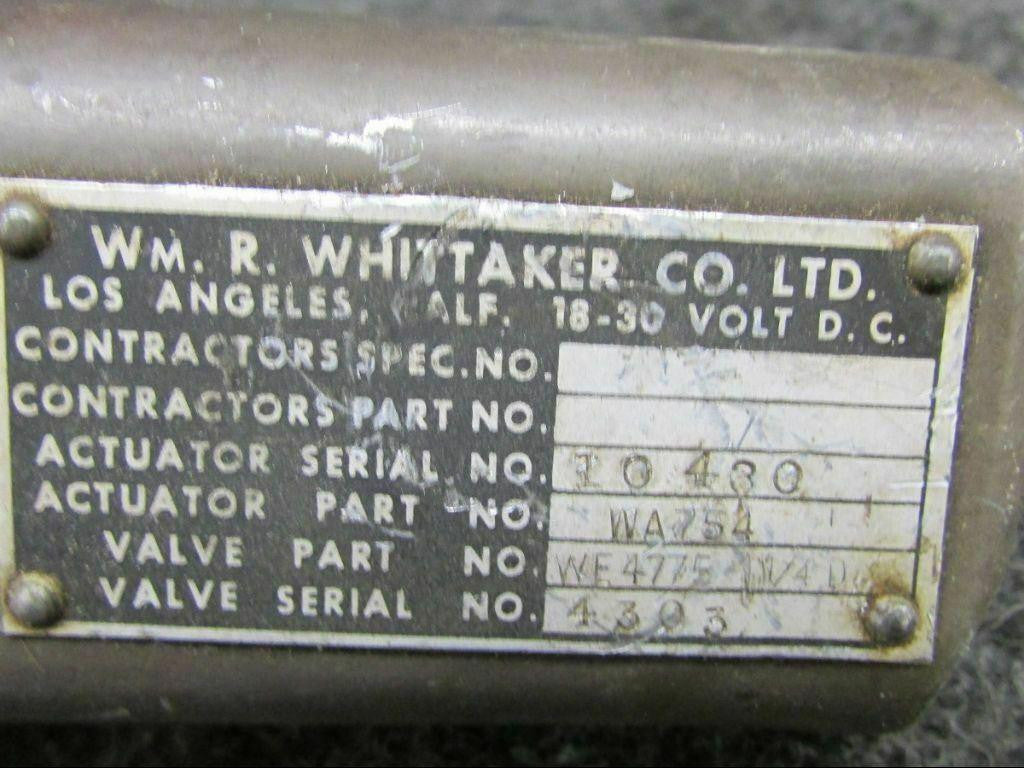 Whittaker WA754 Whittaker Actuator Assembly SA