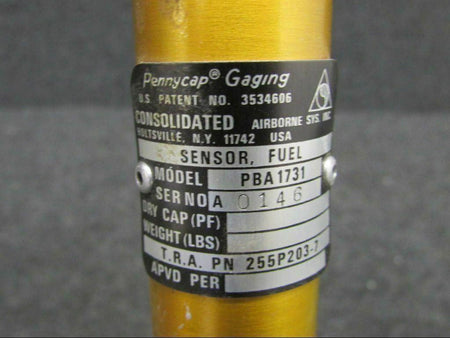 PBA1731 (Use: 255P203-7) Penny Cap Fuel Sensor (SA) BAS Part Sales | Airplane Parts