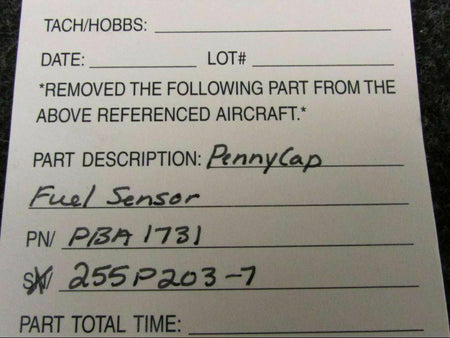 Does Not Apply PBA1731 Use 255P203-7 Penny Cap Fuel Sensor SA