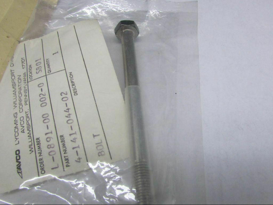 4-141-044-02 Lycoming Bolt Assembly (NEW) (SA) BAS Part Sales | Airplane Parts
