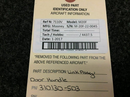 Mooney 310130-503 Mooney M20F Link Assy Door Handle