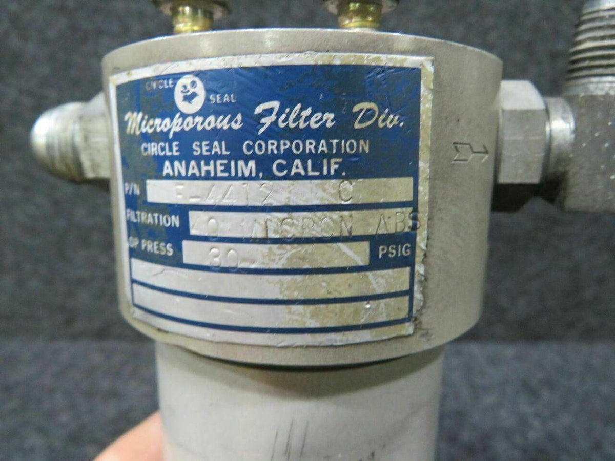 Piper F-4412-C Piper PA-31T Microporous Fuel Filter C20