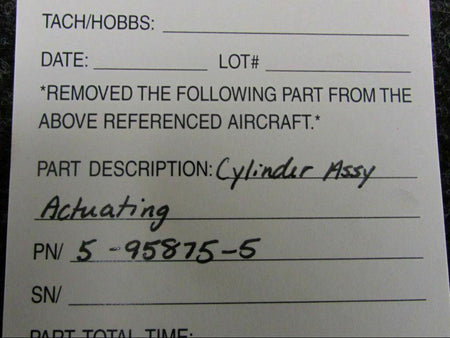 Does Not Apply 5-95875-5 Cylinder Assembly Actuating SA