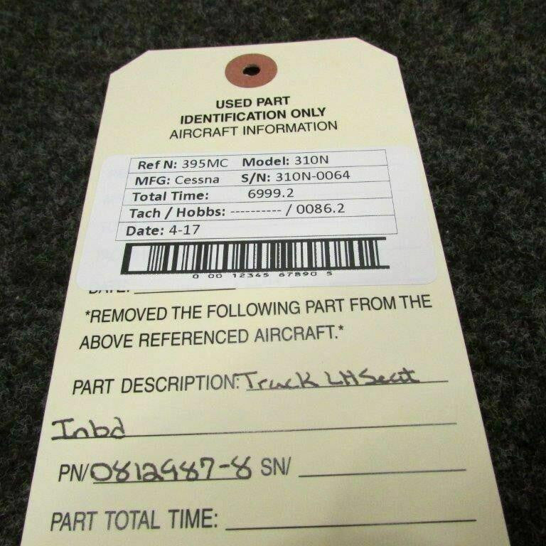 Cessna 0812987-8 Cessna 310N Track Seat LH Inbd