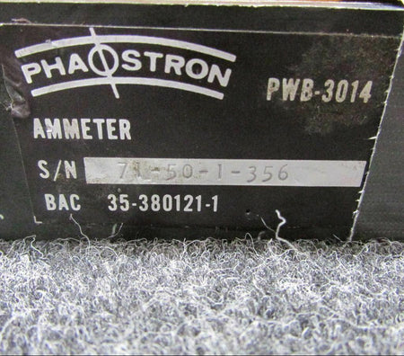 Does Not Apply 35-380121-1 USE PWB-3014 Phaostron Ammeter Indicator